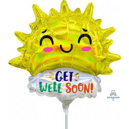 MiniShape Iridescent Get Well Happy Sun