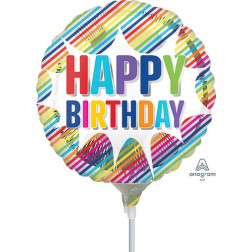 9" HBD Striped Burst 