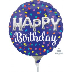 9" HBD Balloon Letters 