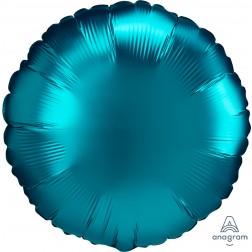 Standard Satin Luxe Aqua Circle