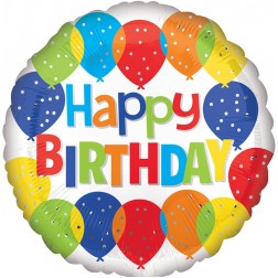 9" HBD Balloons