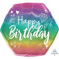 SuperShape Holographic Sparkle Birthday 