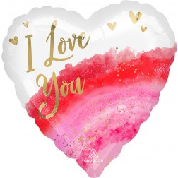 Jumbo Geode Watercolor Love