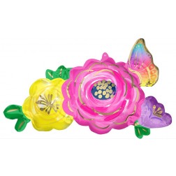 SuperShape Beautiful Flowers & Butterfly