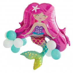 Latex-Accented Multi-Balloon Mermaid