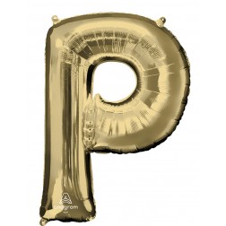 SuperShape Letter P White Gold