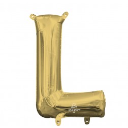 MiniShape Letter L White Gold