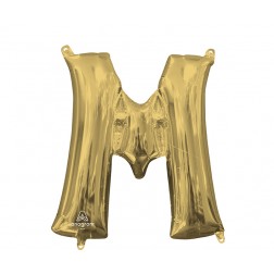 MiniShape Letter M White Gold