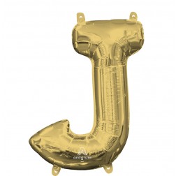 MiniShape Letter J White Gold