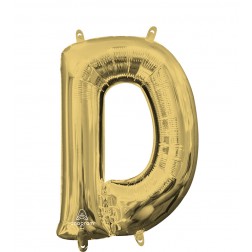 MiniShape Letter D White Gold