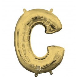 MiniShape Letter C White Gold