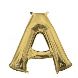MiniShape Letter A White Gold