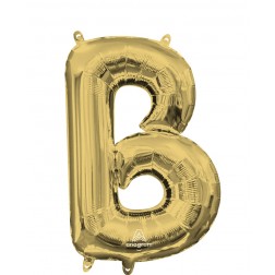 MiniShape Letter B White Gold