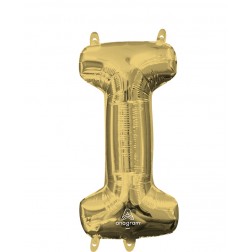 MiniShape Letter I White Gold