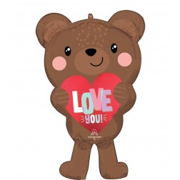 SuperShape Satin Love Bear