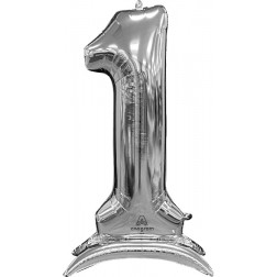 50" Stand-Up Numberz "1" Silver