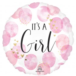 Standard Baby Girl Pink Watercolor