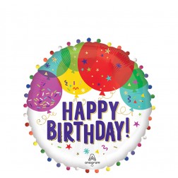 Jumbo HBD Balloons Pom Pom