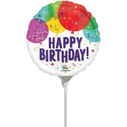 9" HBD Balloons