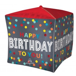 Ultrashape Cubez Satin Confetti Burst HBD