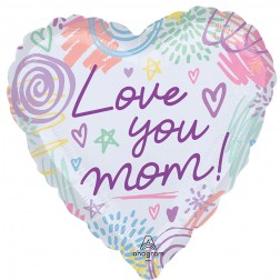 Jumbo Love You Mom Sweet Scribbles