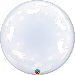 24" Baby Footprints Deco Bubble