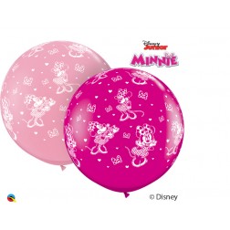 3' Disney Minnie Mouse-A-Round Asst Pink & Wild Berry (2ct)