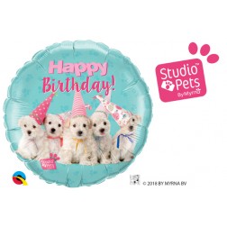 18" Birthday Puppies (pkgd)
