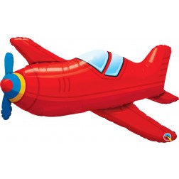 36" Red Vintage Airplane (pkgd)