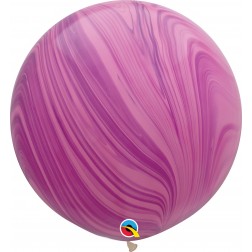 Super Agate 30" Pink Violet 02Ct