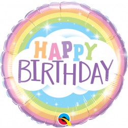 18" Birthday Rainbow (pkgd)