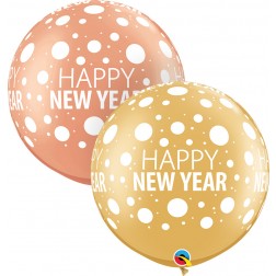 30" Happy New Year Dots-A-Rnd (02 ct.)