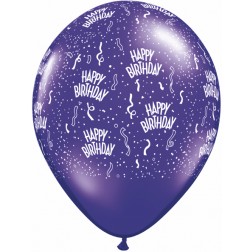 11" Birthday-A-Round Purple Violet (100ct)