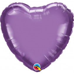 18" Chrome Purple Heart 