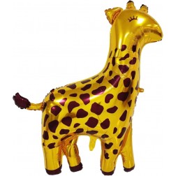 41" Giraffe Gold Balloon