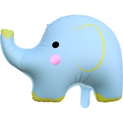 24" Matte Blue Elephant Balloon