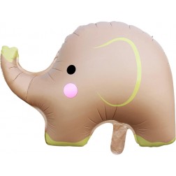 24" Matte Latte Elephant Balloon