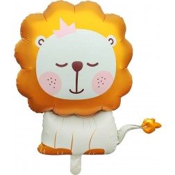 29" Matte Orange Lion Balloon
