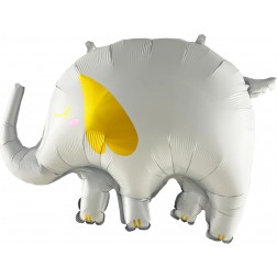 26" Elephant White Balloon