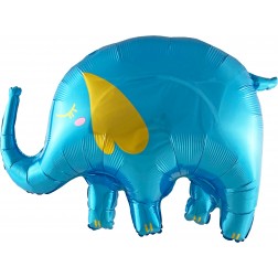 26" Elephant Baby Blue Balloon