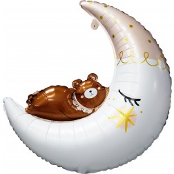 27" Baby Bear Moon Balloon