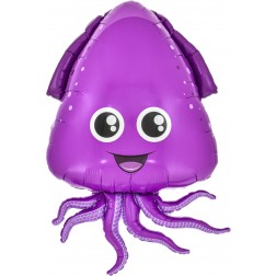 25" Violet Squid Balloon