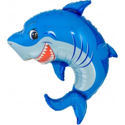 25" Blue Shark Balloon