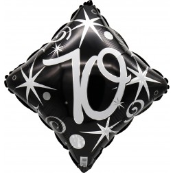 18" 70 Elegant Sparkles and Swirls Balloon Airise