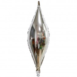 38" Taper Silver Balloon