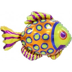 27" Fish with Green Spots Balloon