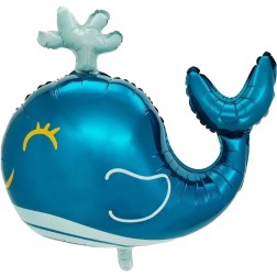 24" Blue Whale Balloon