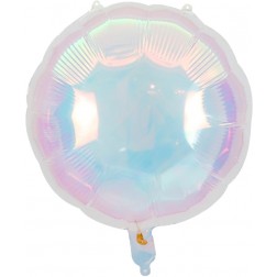 18" Iridescent Clear Circle Balloon