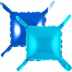 22" Square 2-sided Blue and Royal Blue Balloon (AIR ONLY)