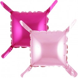 22" Square 2-sided Pink and Fuchsia Balloon (AIR ONLY)